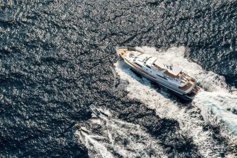 Antisan 33m Spertini Alalunga motor yacht charter French Riviera photo 01
