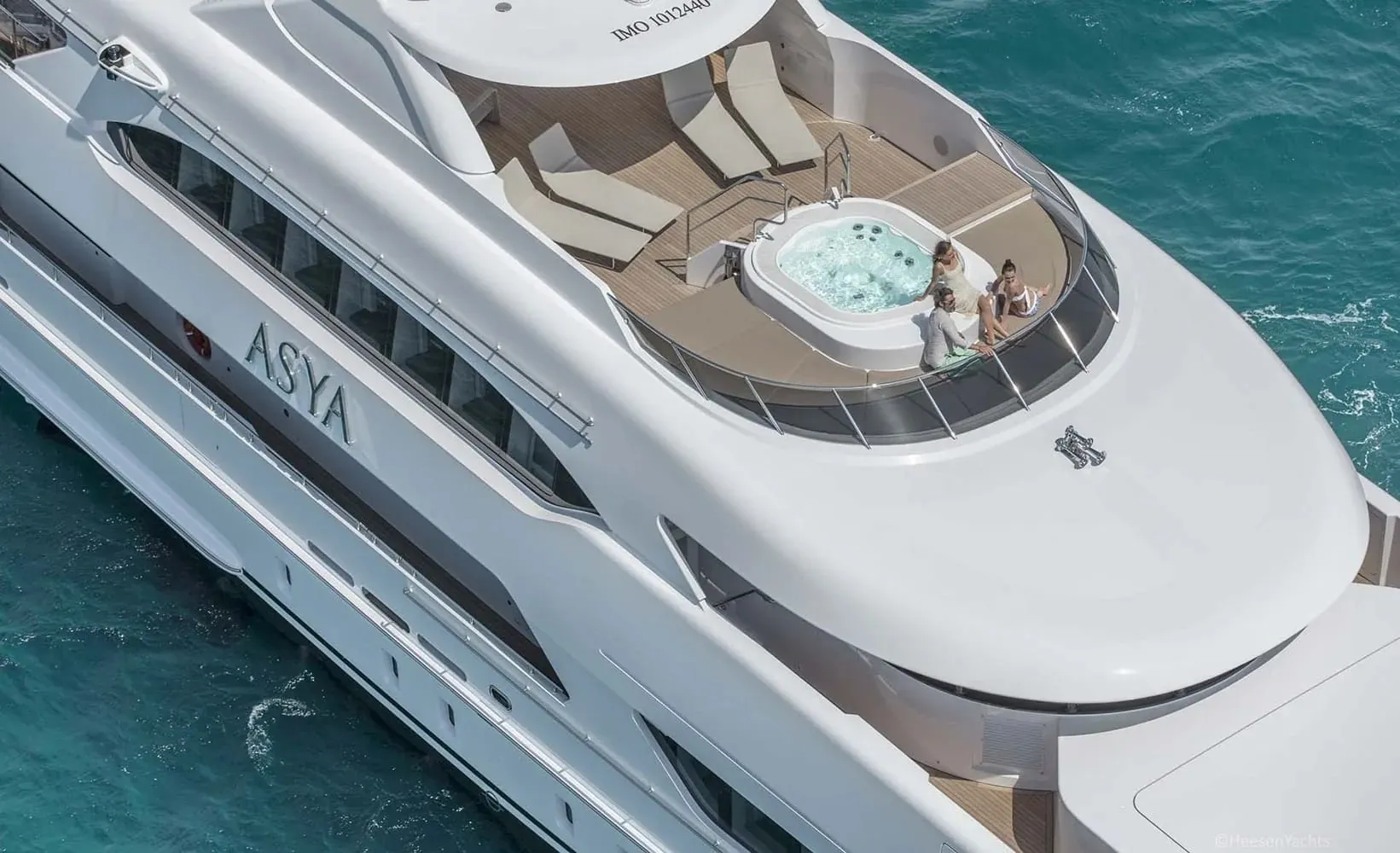 Asya 46.7m Heesen motor yacht charter French Riviera photo 16
