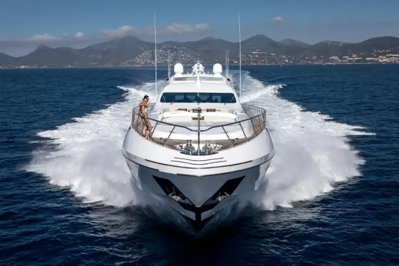 Beachouse 40m Mangusta motor yacht charter French Riviera photo 01
