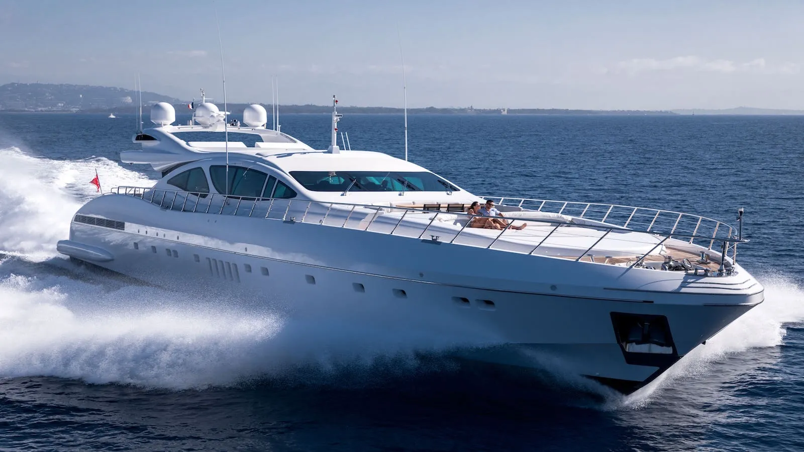 Beachouse 40m Mangusta motor yacht charter French Riviera photo 03