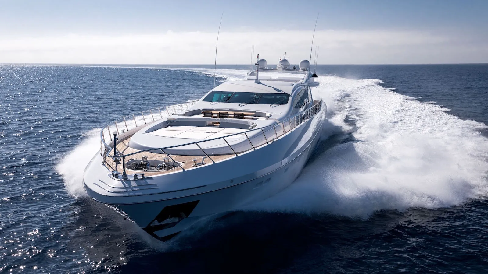 Beachouse 40m Mangusta motor yacht charter French Riviera photo 04