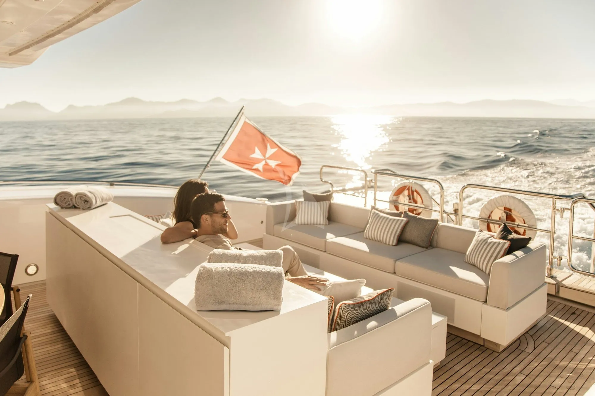 Beachouse 40m Mangusta motor yacht charter French Riviera photo 14
