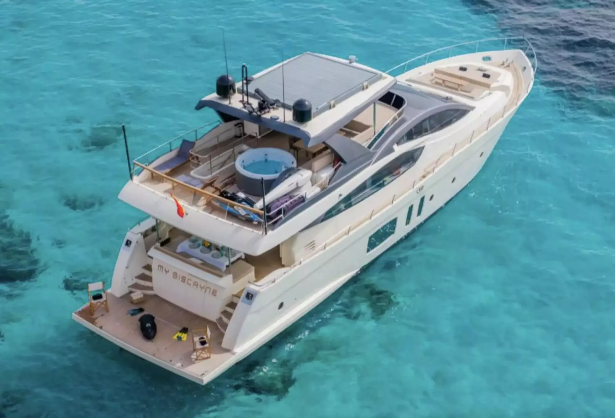 Biscayne 23.8m Astondoa motor yacht charter Ibiza photo 01
