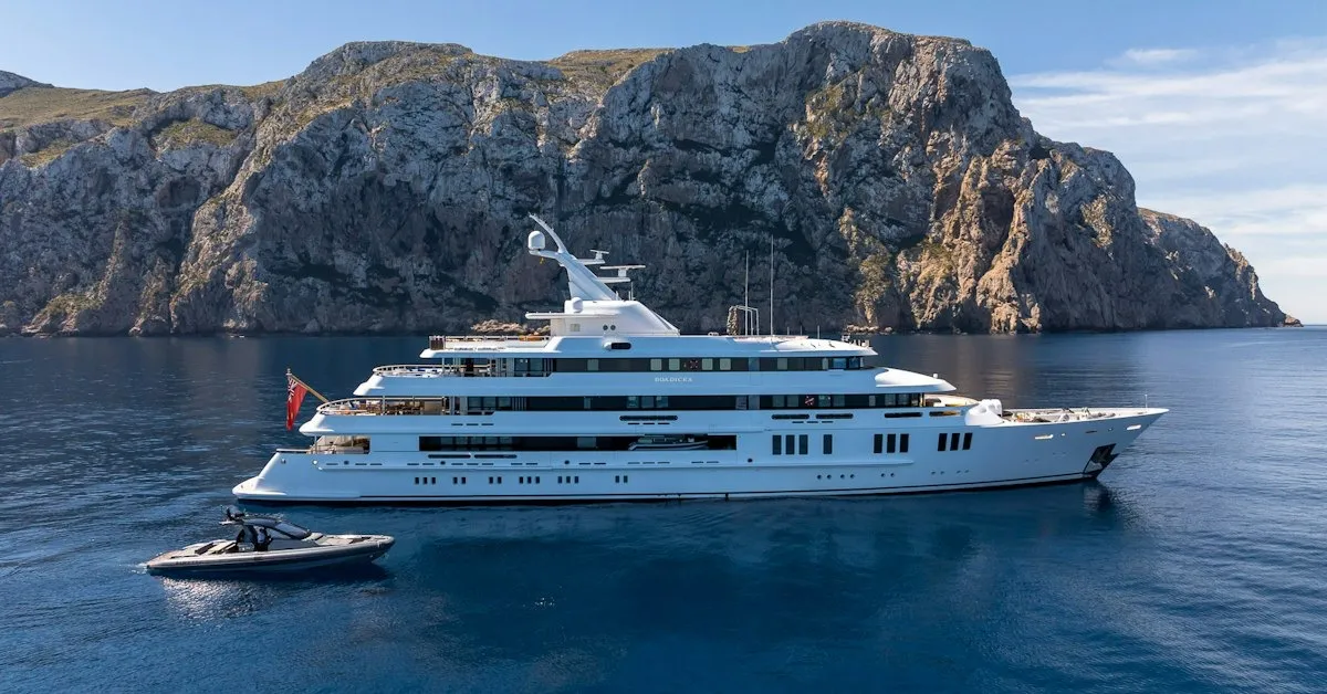 Boadicea 77m Amels motor yacht charter Mediterranean photo 03