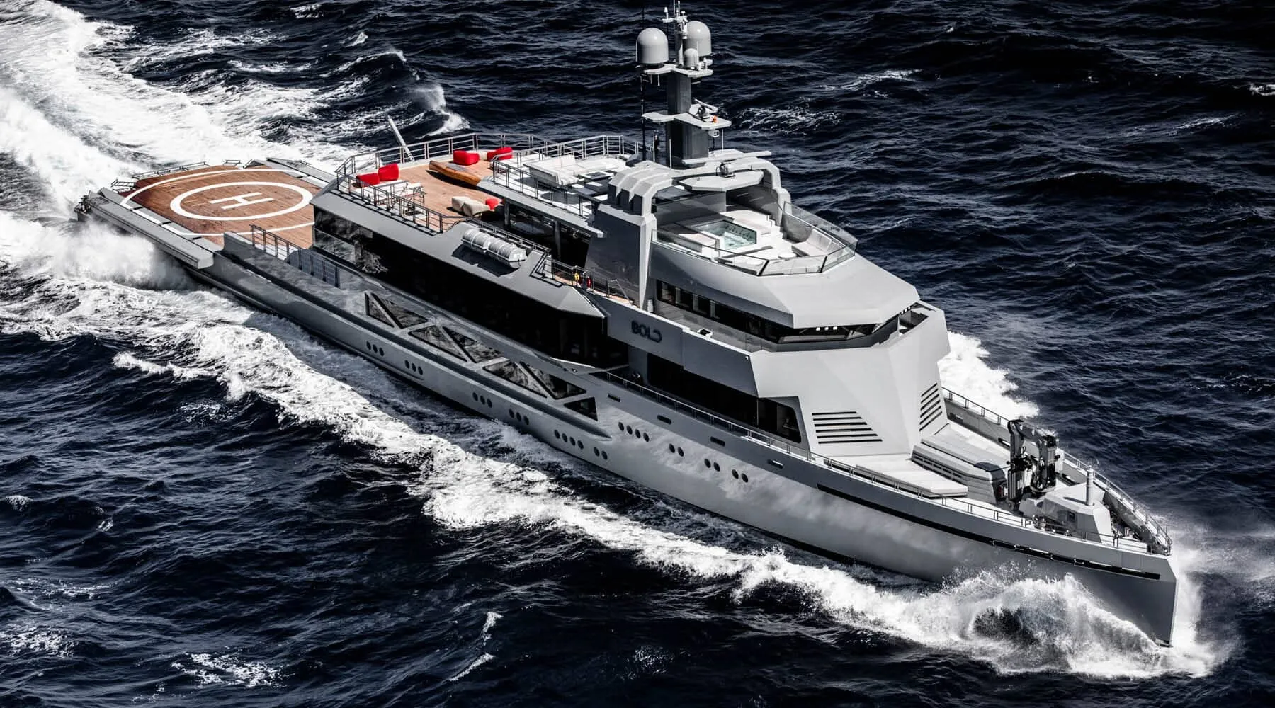 Bold 85.3m SilverYachts motor yacht charter Mediterranean photo 12