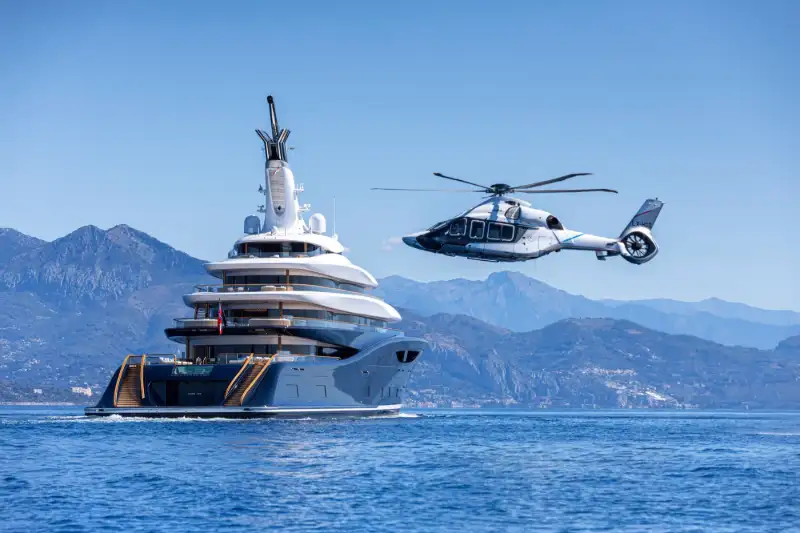 Breakthrough 118.8m Feadship motor yacht charter Mediterranean photo 01