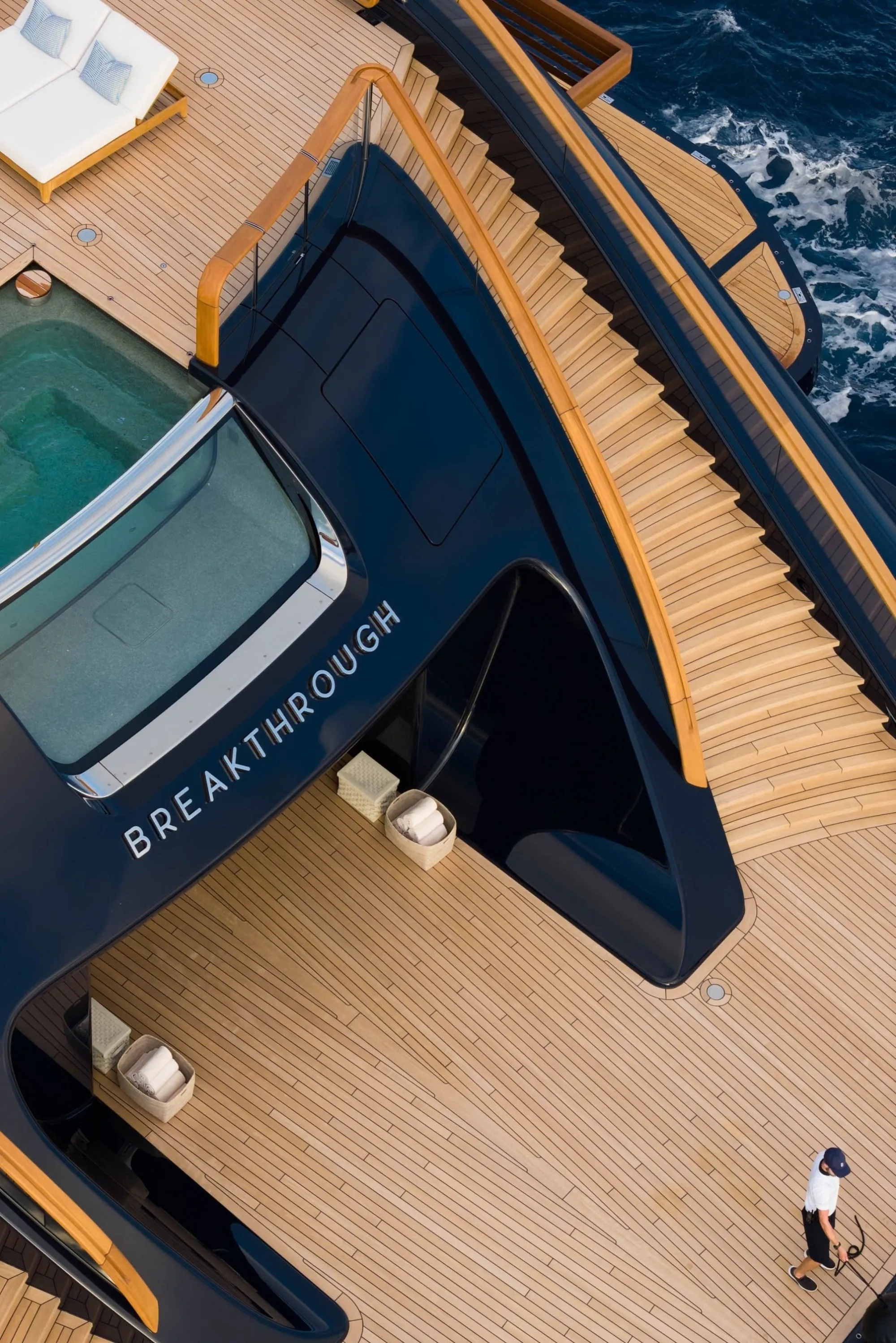 Breakthrough 118.8m Feadship motor yacht charter Mediterranean photo 04