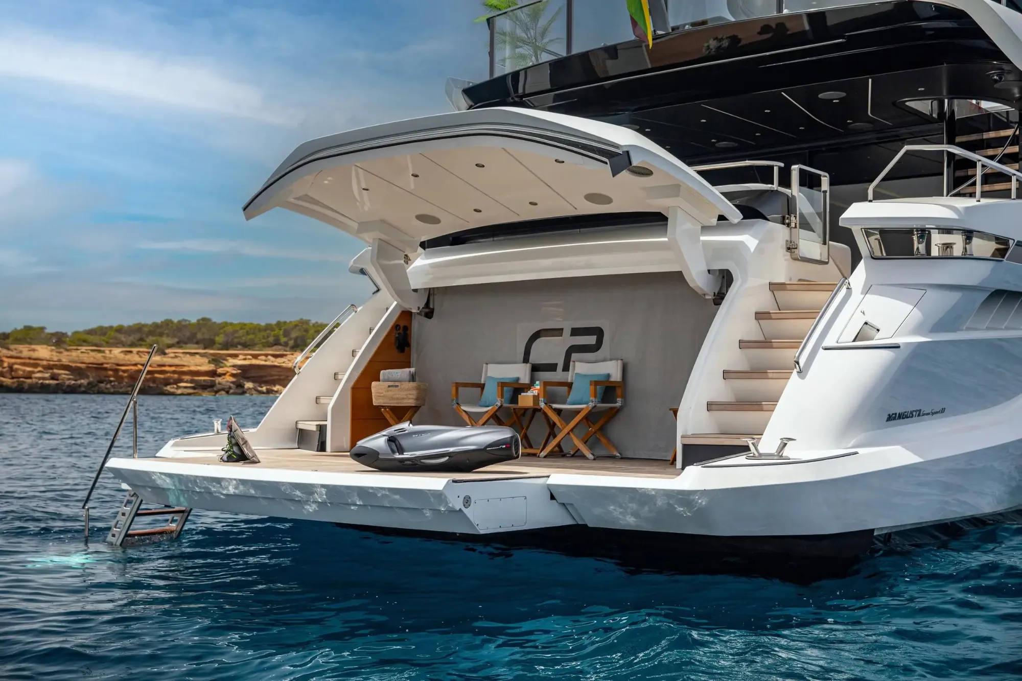 C2 33.3m Mangusta motor yacht charter Ibiza photo 21