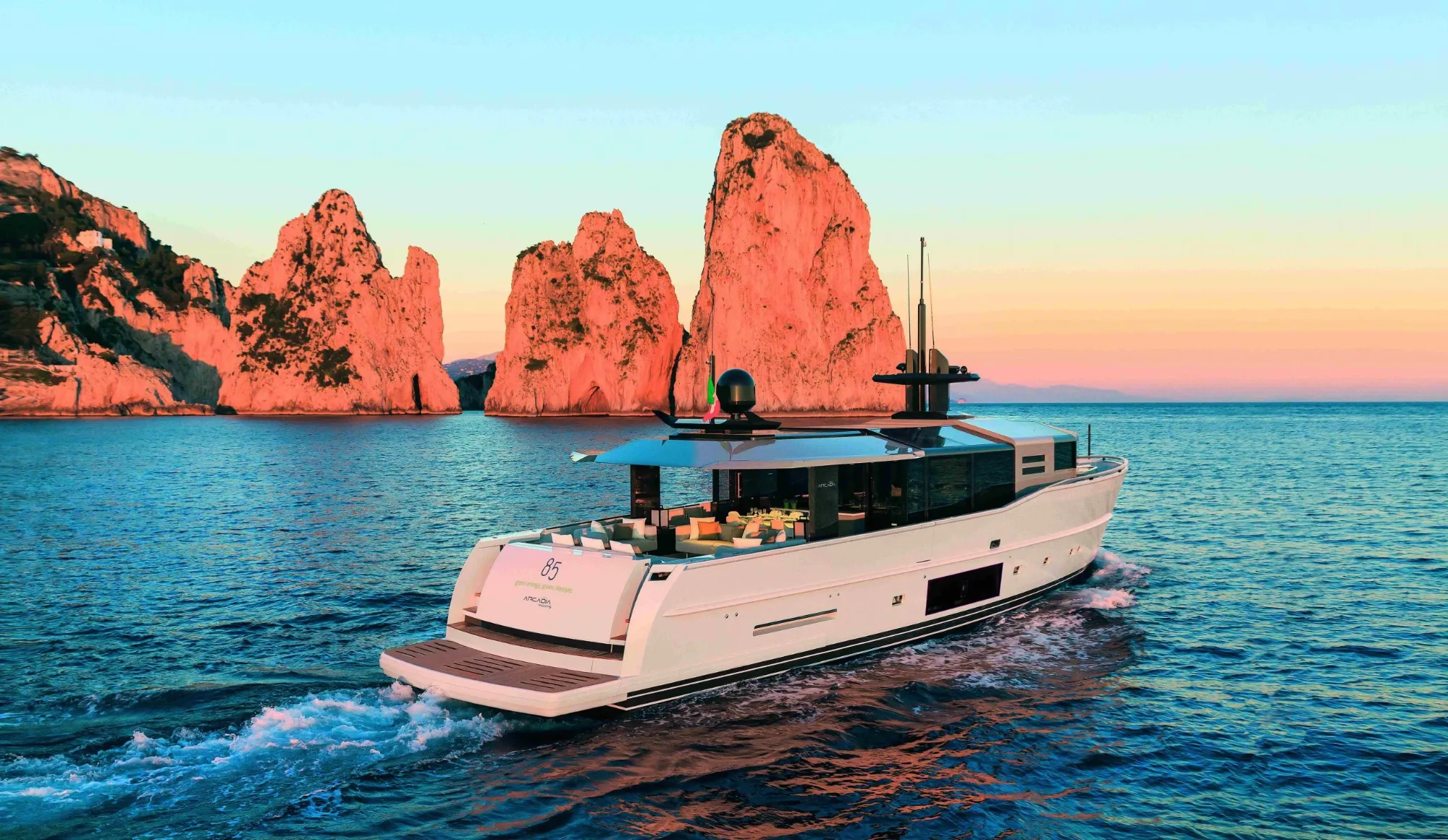 Dhamma II 26m Arcadia motor yacht charter Ibiza photo 01