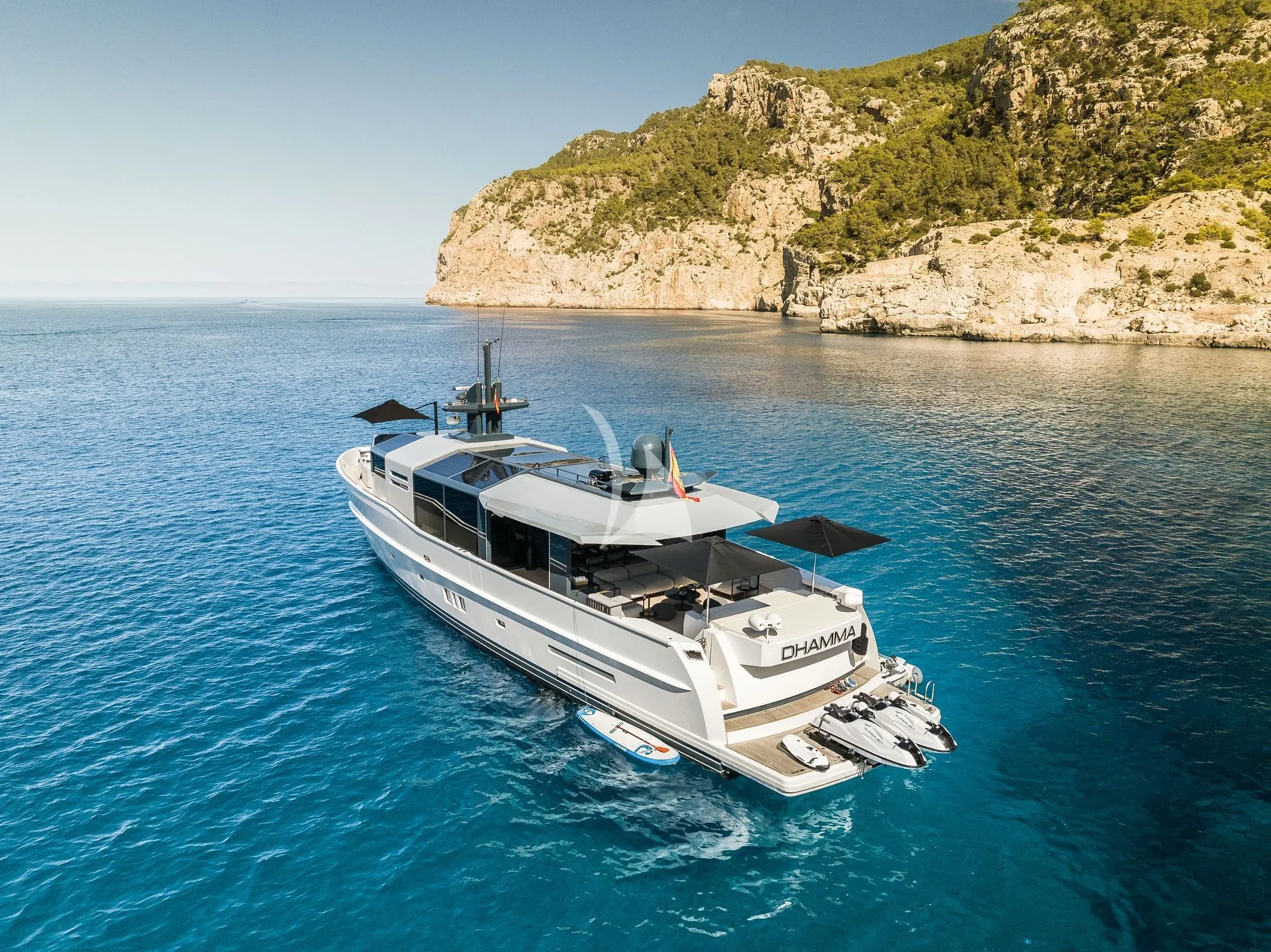 Dhamma II 26m Arcadia motor yacht charter Ibiza photo 04