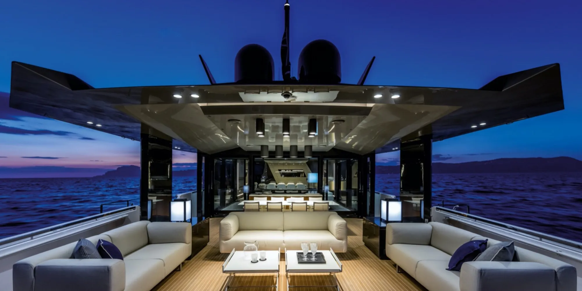 Dhamma II 26m Arcadia motor yacht charter Ibiza photo 08