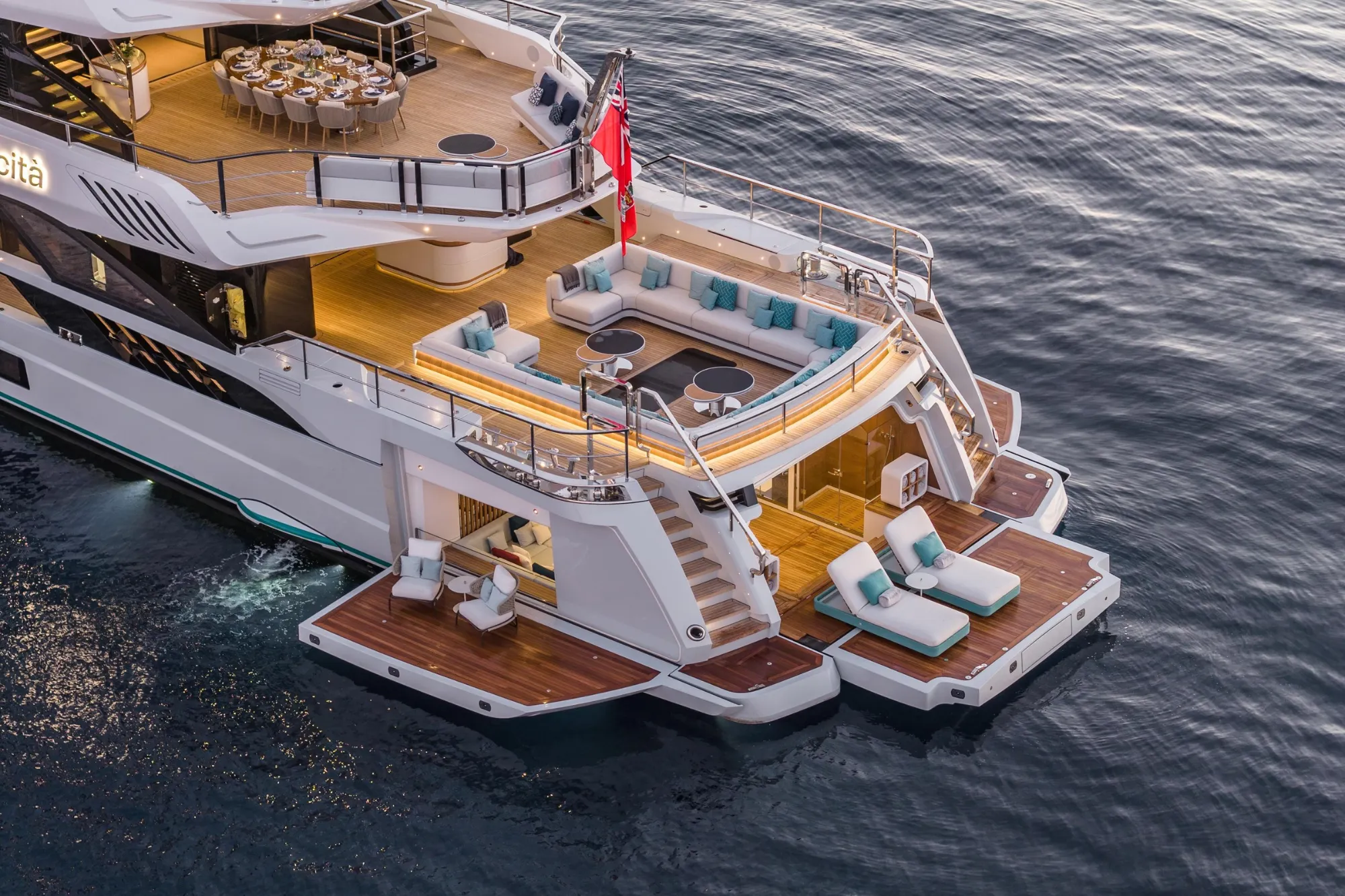 Felicità 50m Mangusta motor yacht charter French Riviera photo 08