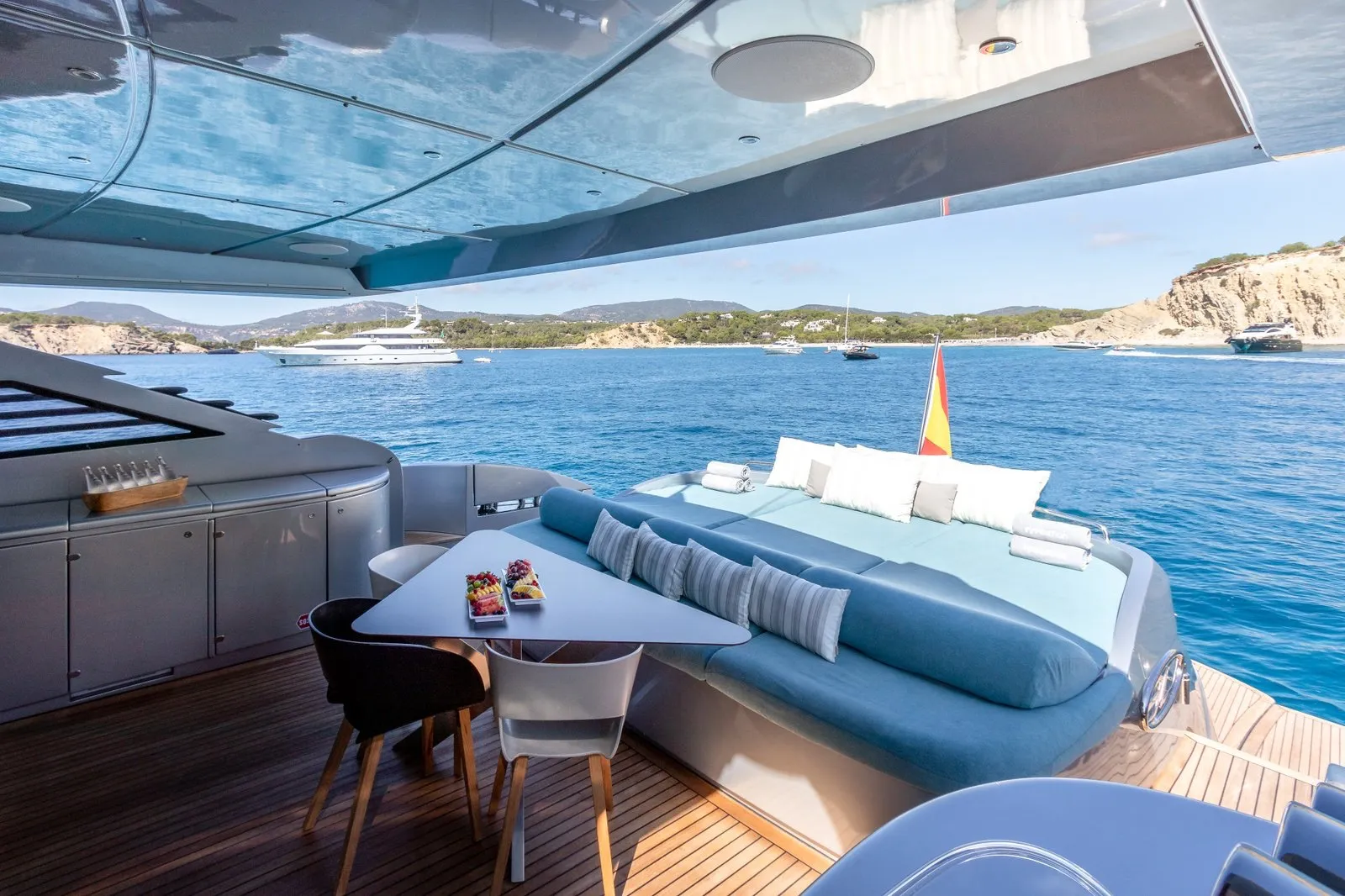 Inspiration 27.42m Pershing motor yacht charter Ibiza photo 07