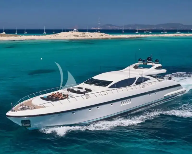 Mrs Grey 39.5m Mangusta motor yacht charter Ibiza photo 01