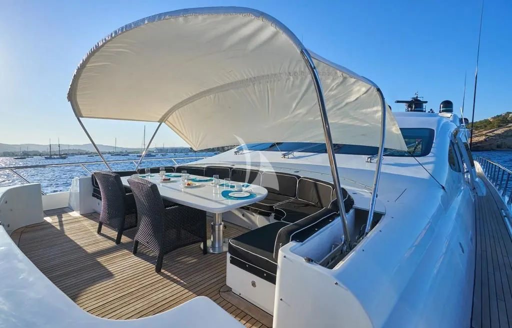 Mrs Grey 39.5m Mangusta motor yacht charter Ibiza photo 03