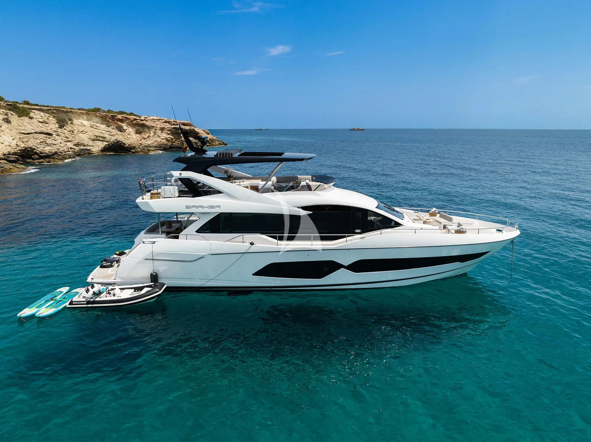 Saahsa 23.6m Sunseeker motor yacht charter Ibiza photo 07