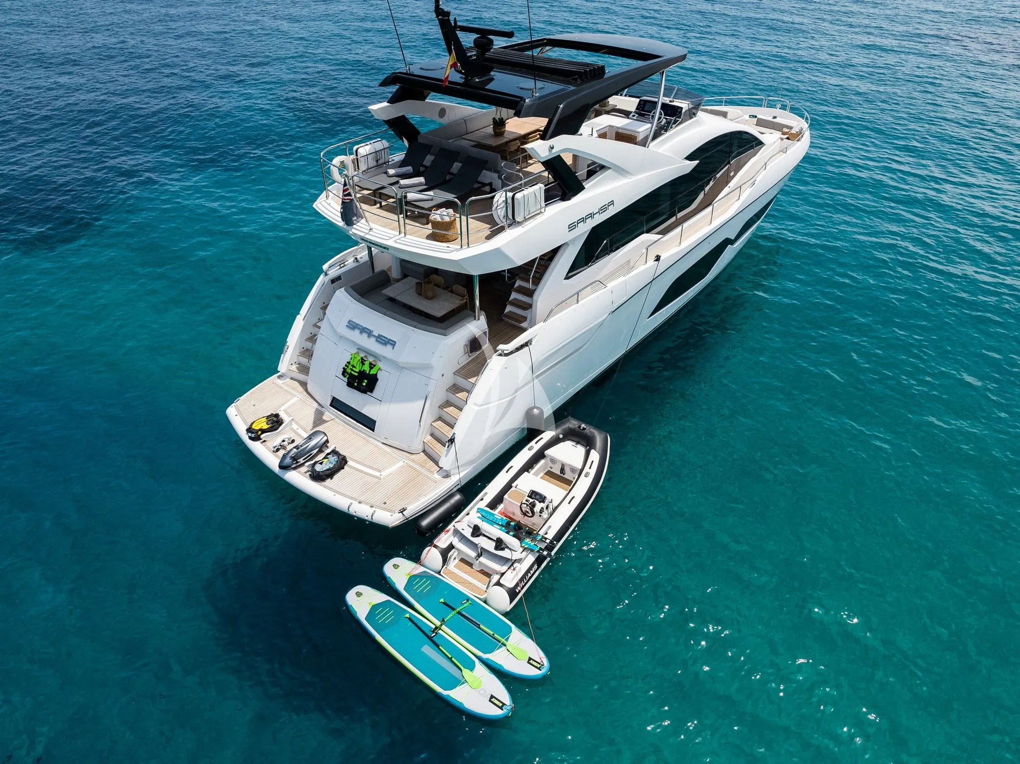 Saahsa 23.6m Sunseeker motor yacht charter Ibiza photo 09