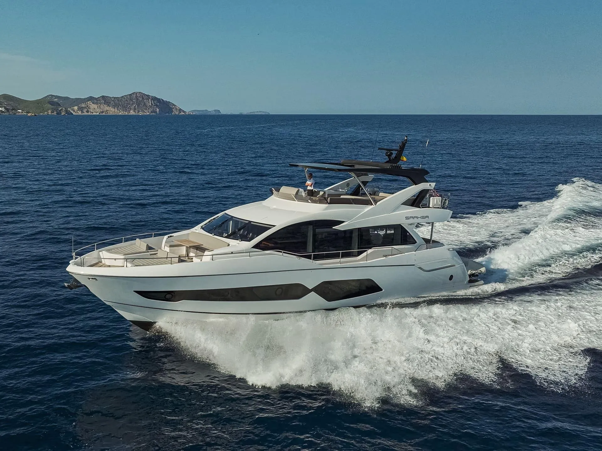 Saahsa 23.6m Sunseeker motor yacht charter Ibiza photo 12