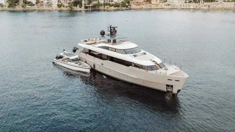 Sal 27.3m Sanlorenzo motor yacht charter Mediterranean photo 01