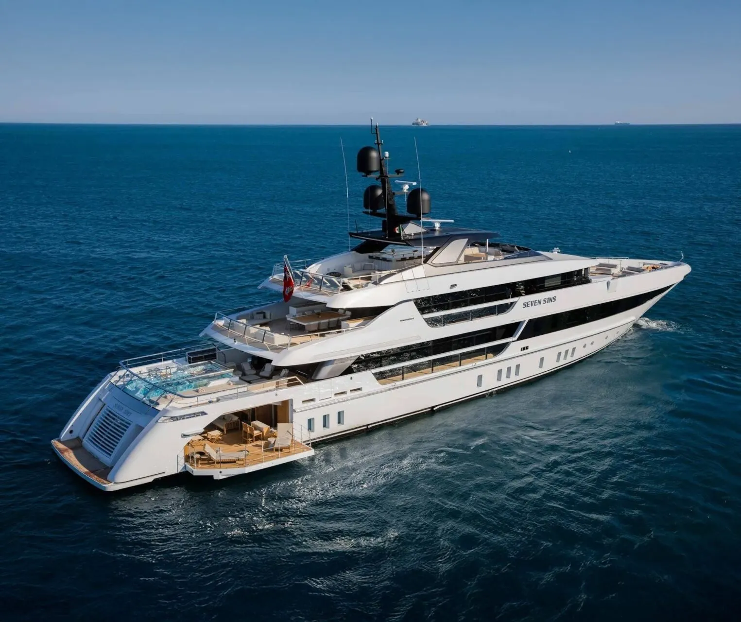 Seven Sins 52m Sanlorenzo motor yacht charter Mediterranean photo 05