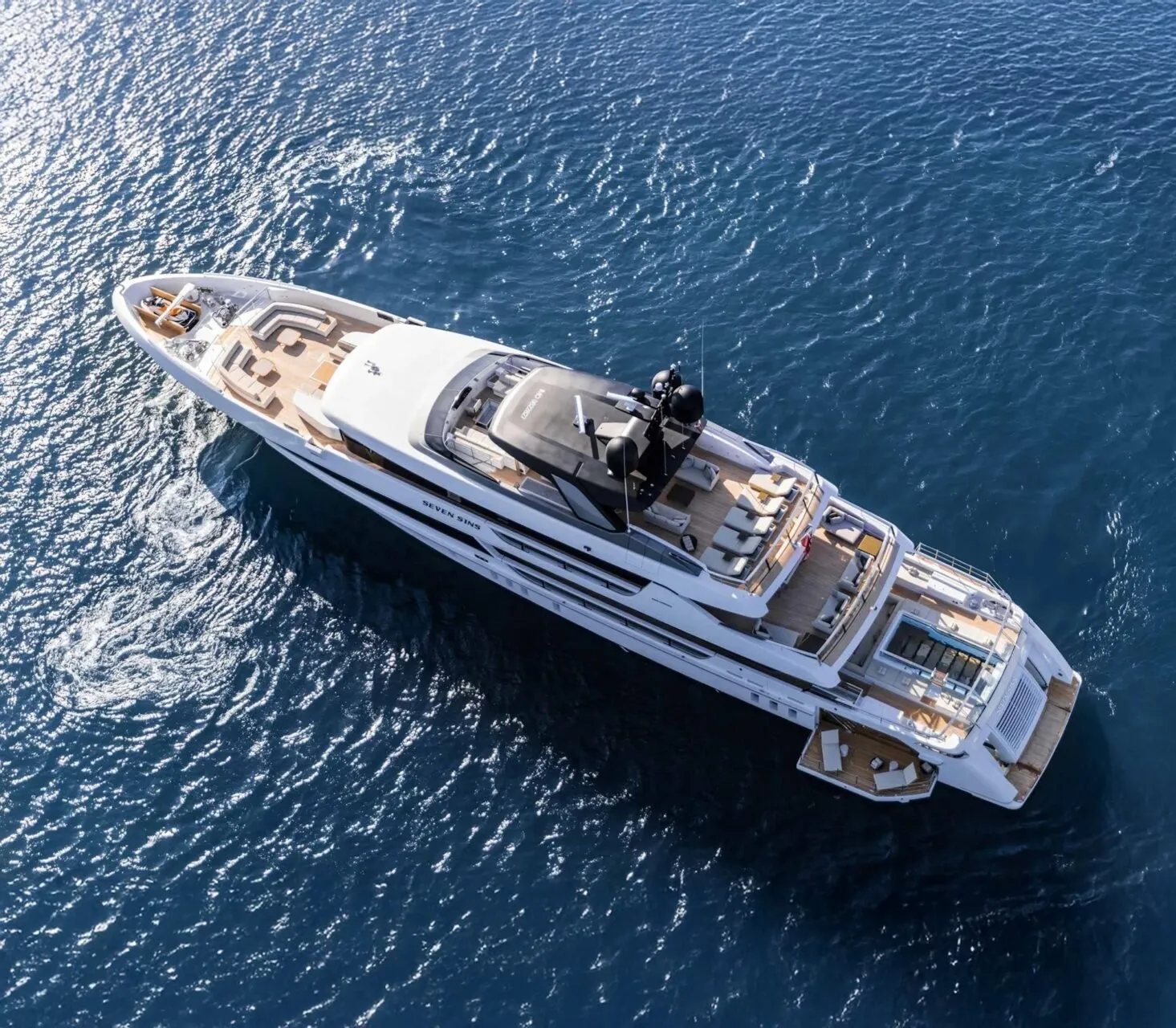 Seven Sins 52m Sanlorenzo motor yacht charter Mediterranean photo 06