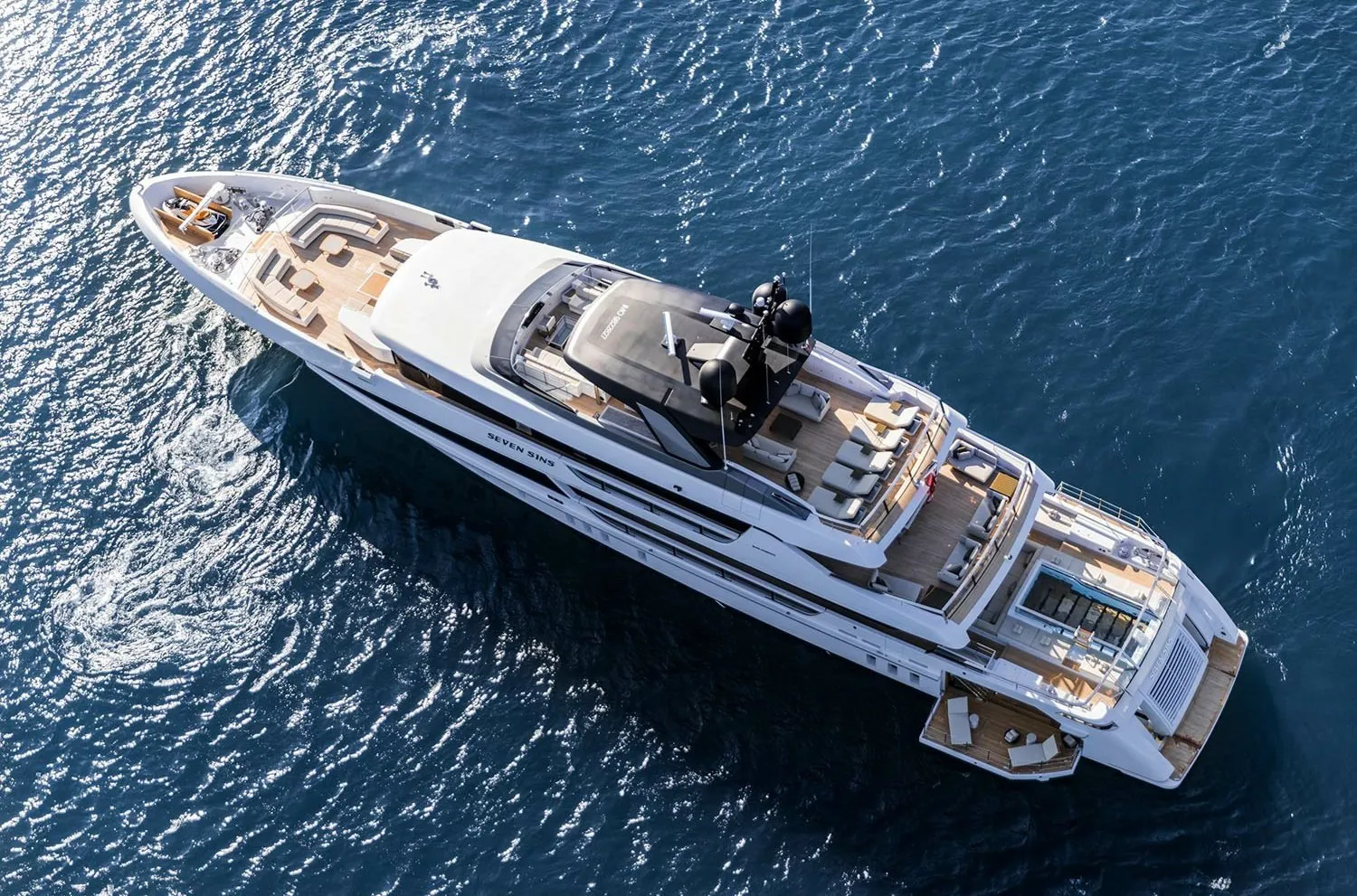 Seven Sins 52m Sanlorenzo motor yacht charter Mediterranean photo 13