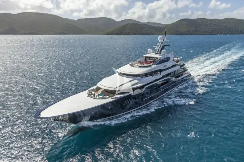 Solandge 85.1m Lurssen motor yacht charter Mediterranean photo 01