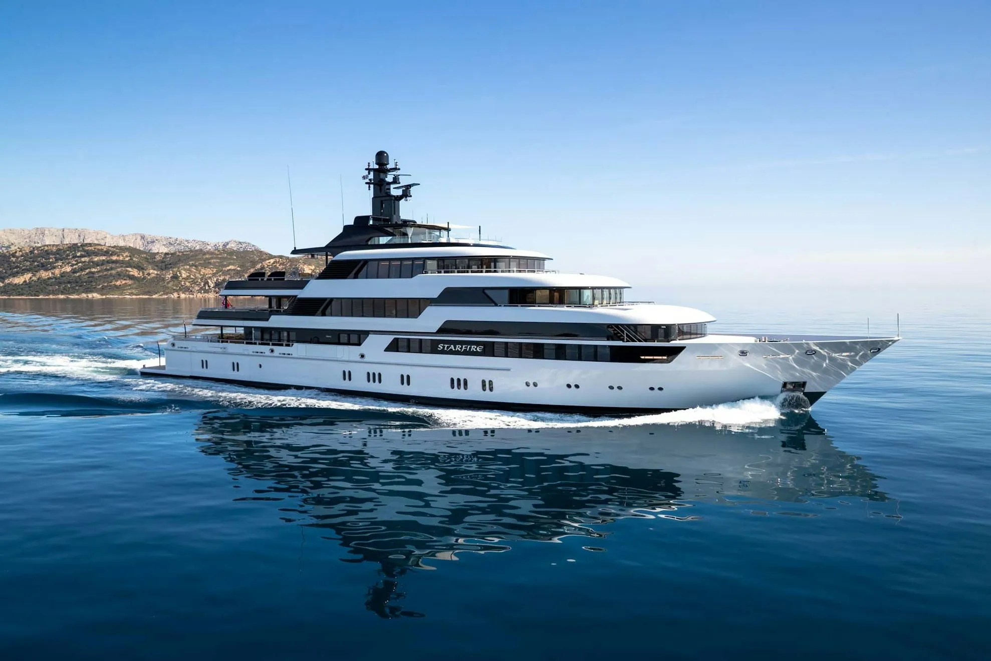 Starfire 73m Lurssen motor yacht charter Mediterranean photo 01