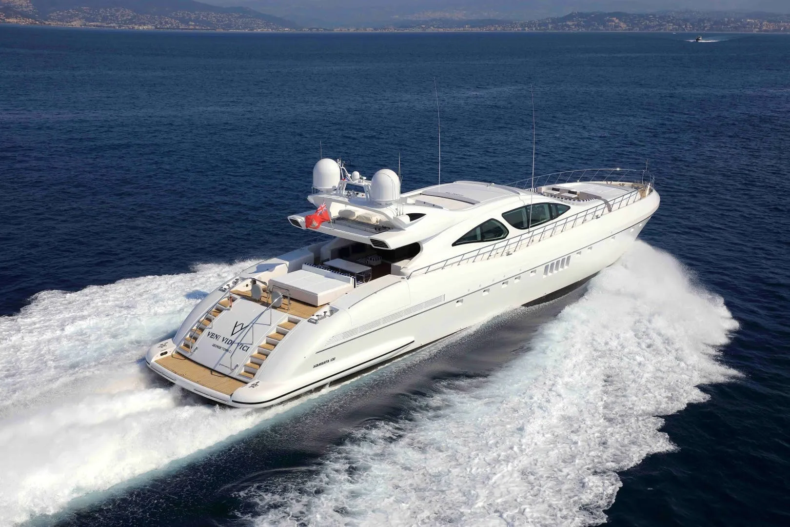 Veni Vidi Vici 39.65m Mangusta motor yacht charter French Riviera photo 01